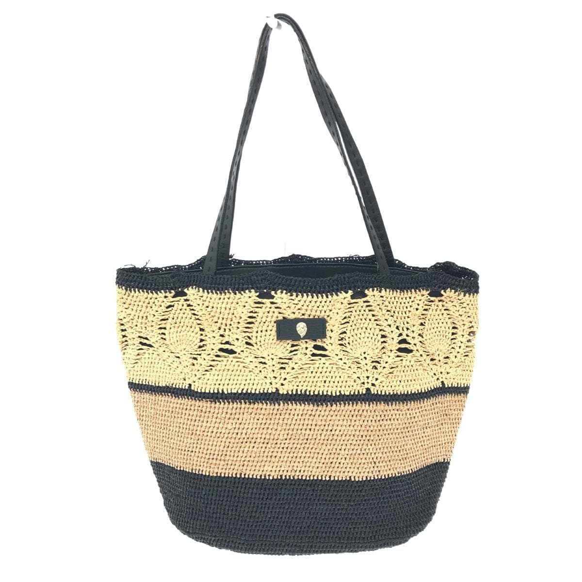 Helen Kaminski Raffia Tote Bag Black/Beige Women's bag 2