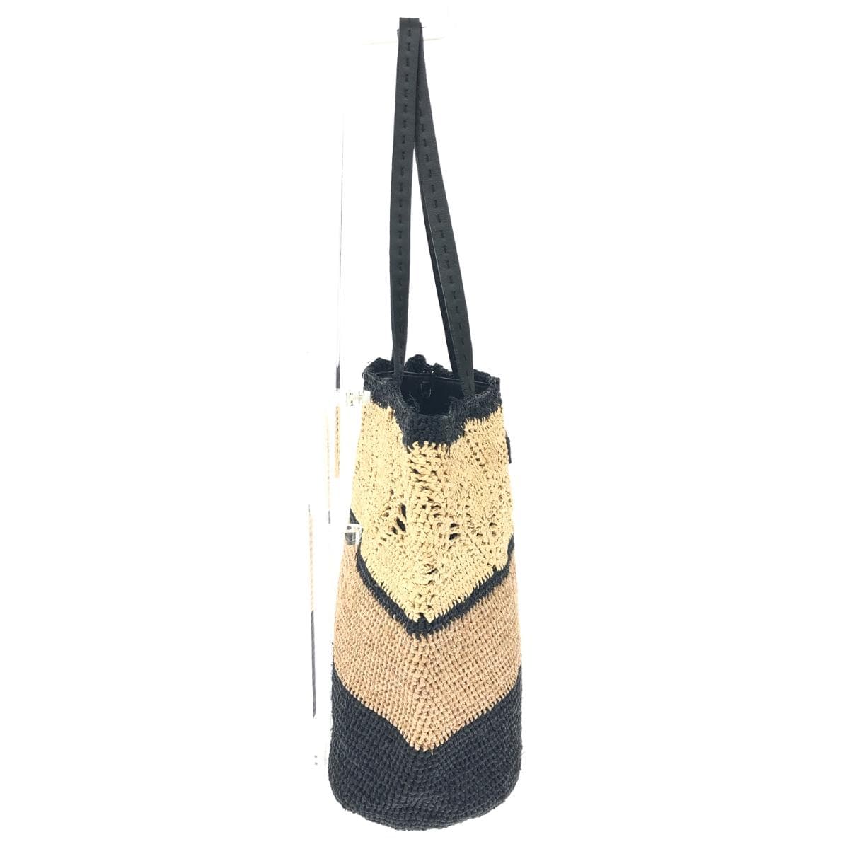 Helen Kaminski Raffia Tote Bag Black/Beige Women's bag 3