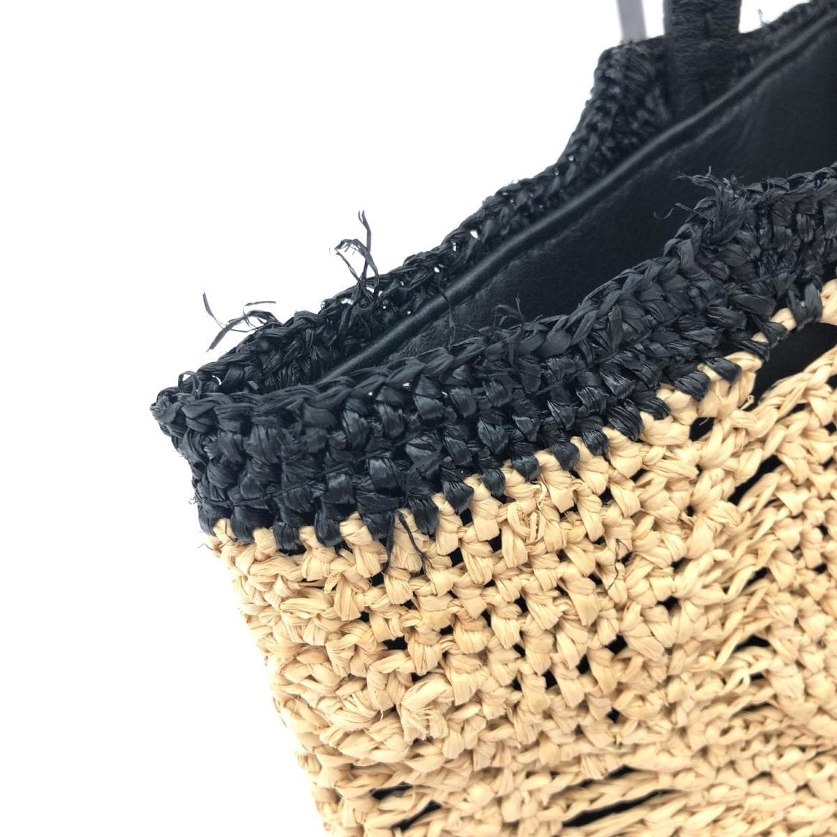 Helen Kaminski Raffia Tote Bag Black/Beige Women's bag 8