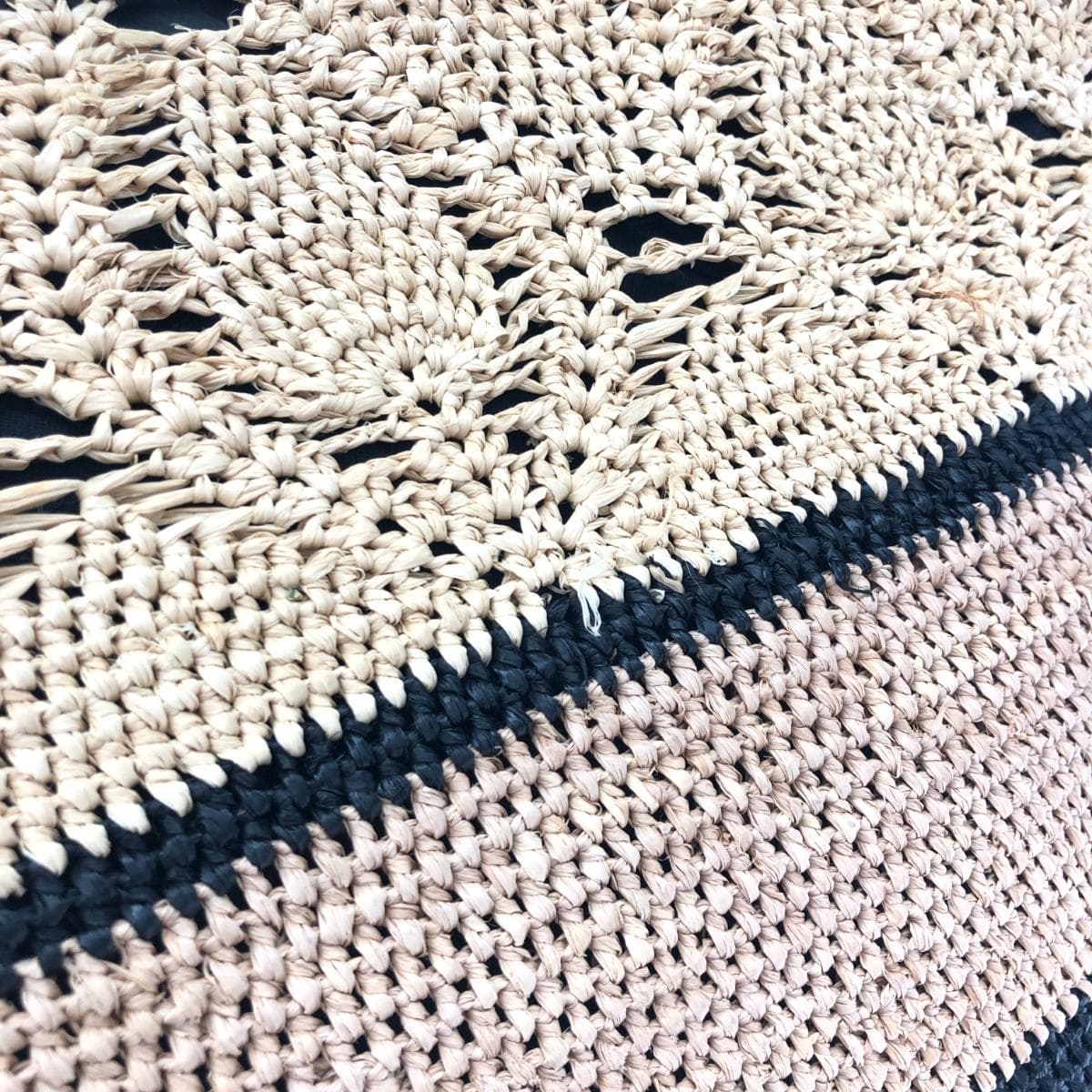 Helen Kaminski Raffia Tote Bag Black/Beige Women's bag 9