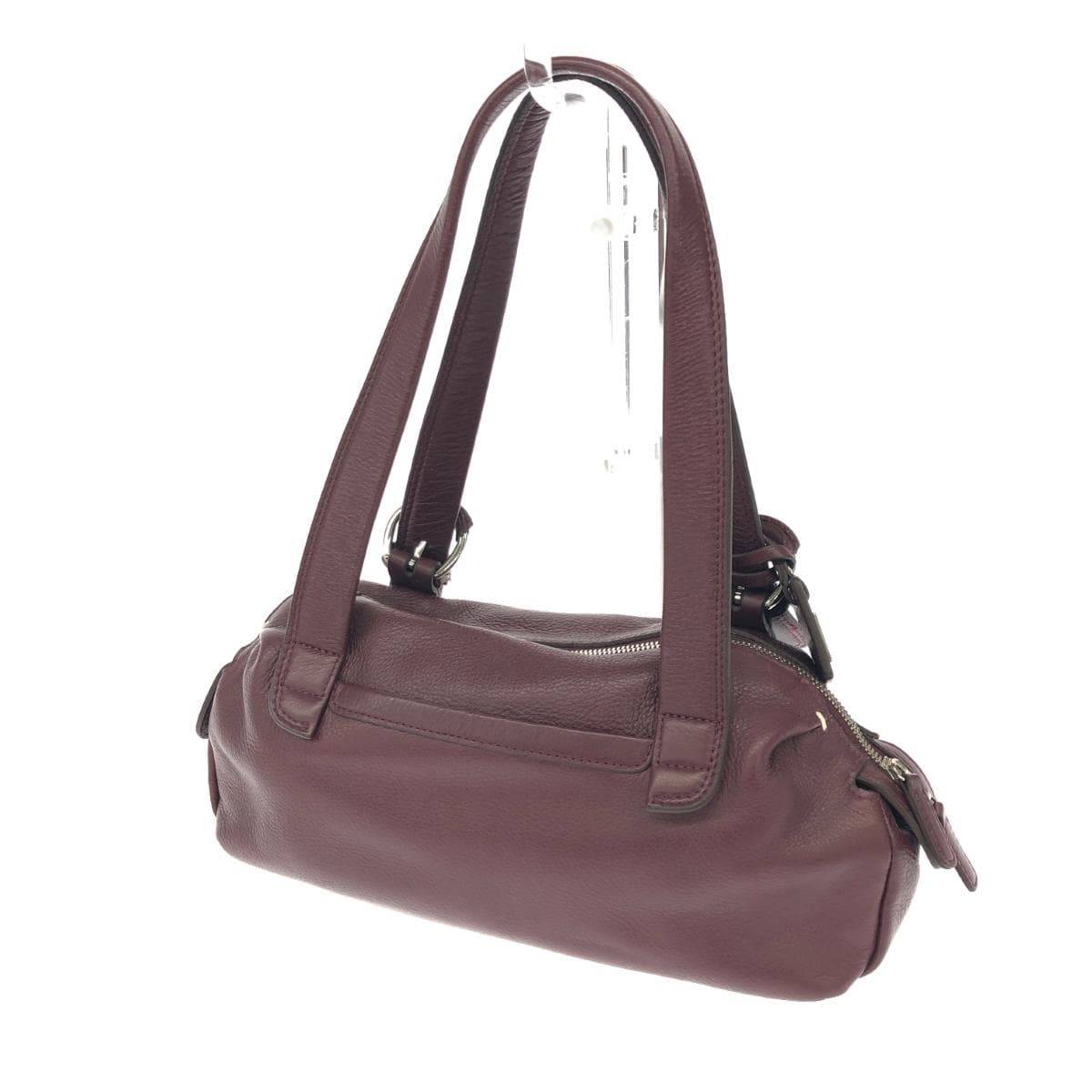 PELLE BORSA Tote Bag in Good Condition, Bordeaux Leather, Women's Bag 3