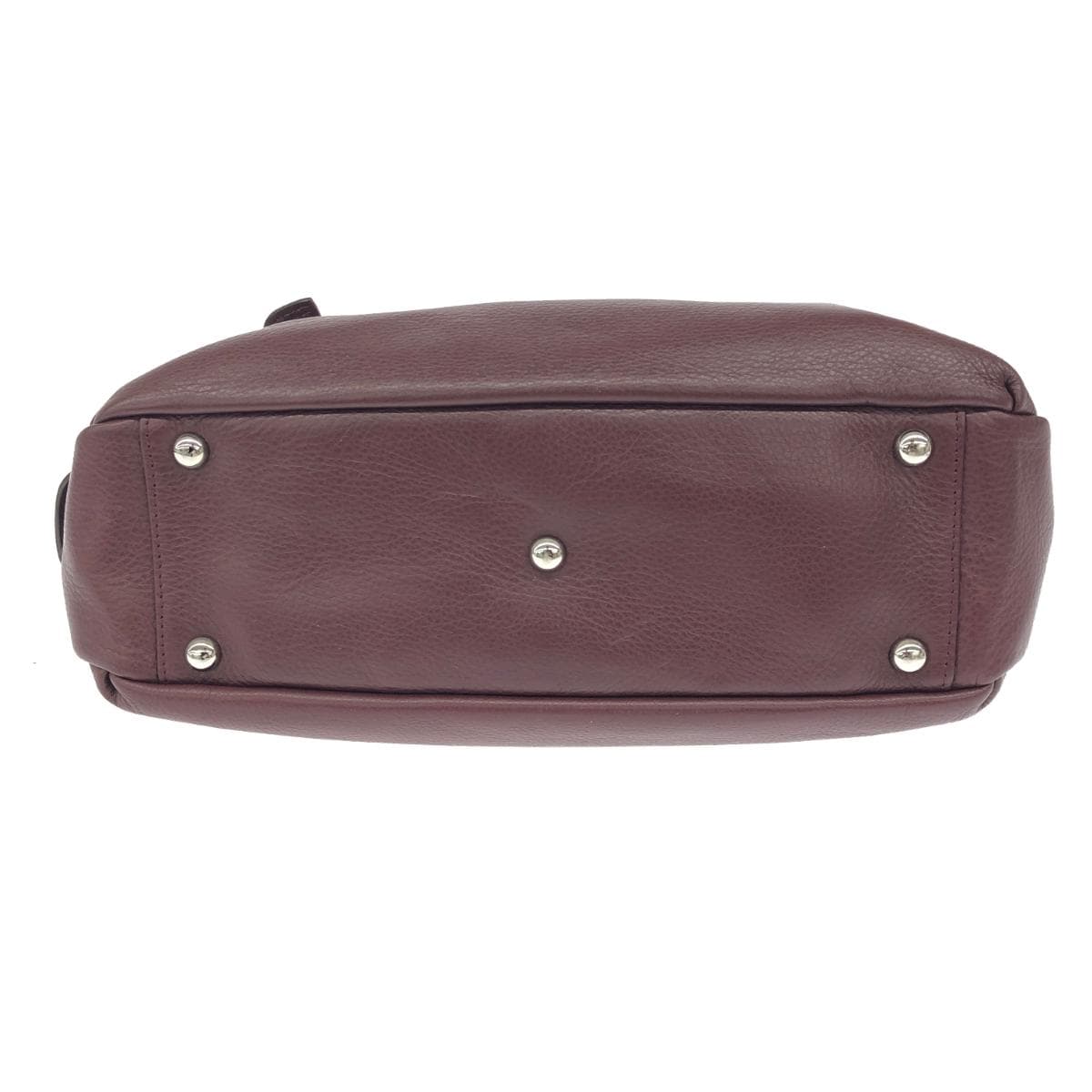 PELLE BORSA Tote Bag in Good Condition, Bordeaux Leather, Women's Bag 5