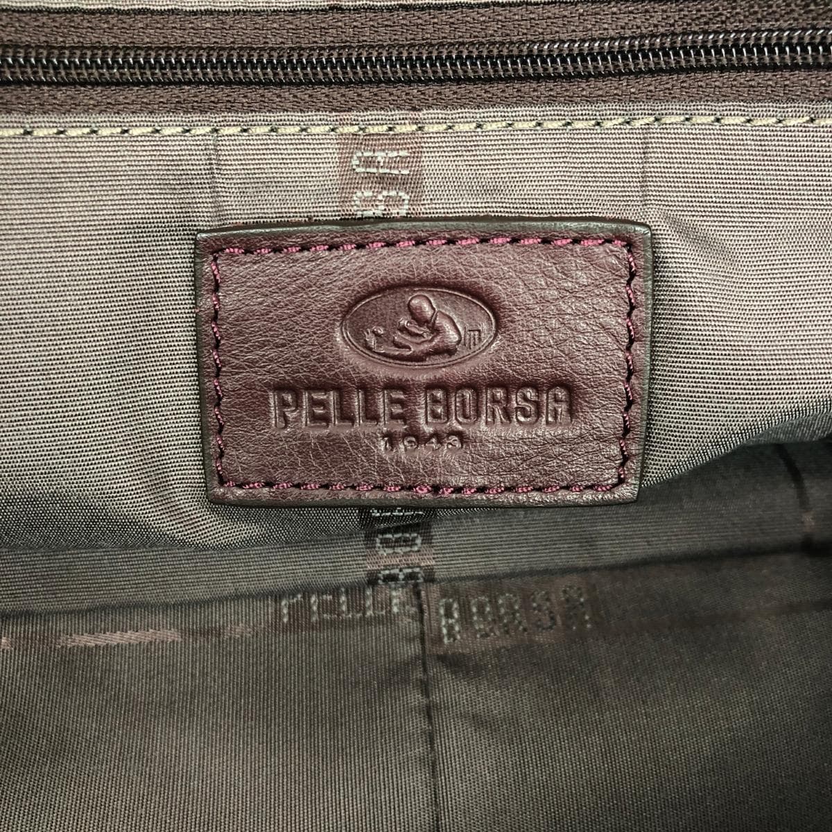 PELLE BORSA Tote Bag in Good Condition, Bordeaux Leather, Women's Bag 8