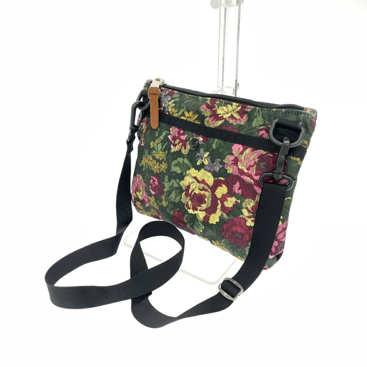 GREGORY Gregory Sacoche Shoulder Bag Khaki Nylon Garden Tapestry Women's Crossbody Bag 3