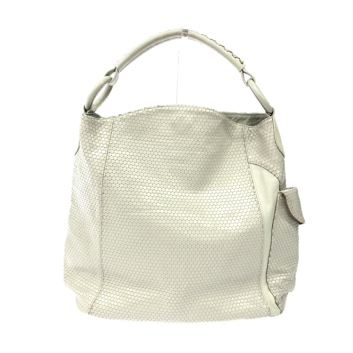 HIROKO HAYASHI Cardinal One-Shoulder Bag Ivory Goat Skin Ladies Bag