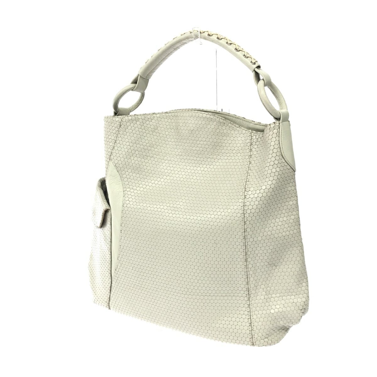 HIROKO HAYASHI Cardinal One-Shoulder Bag Ivory Goat Skin Ladies Bag 3