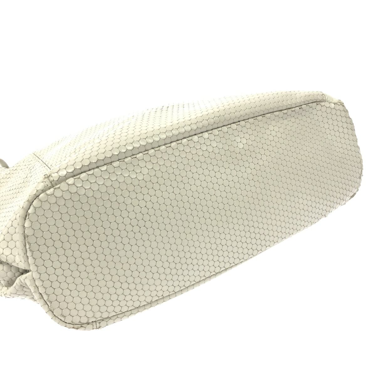 HIROKO HAYASHI Cardinal One-Shoulder Bag Ivory Goat Skin Ladies Bag 4