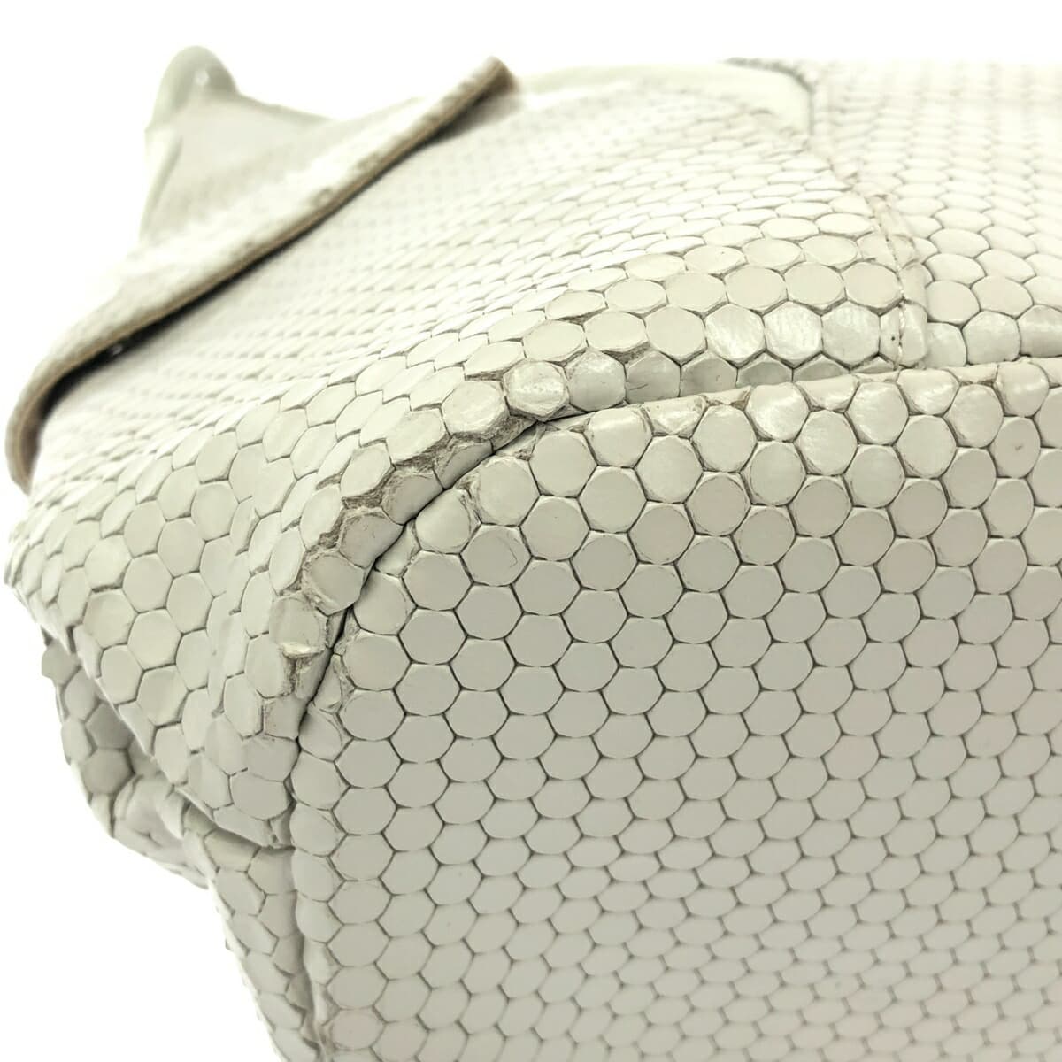 HIROKO HAYASHI Cardinal One-Shoulder Bag Ivory Goat Skin Ladies Bag 8