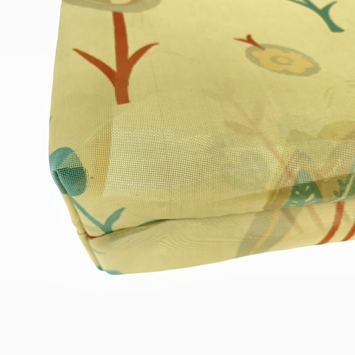 Miu Miu tote bag yellow mesh botanical pattern vintage ladies bag 6