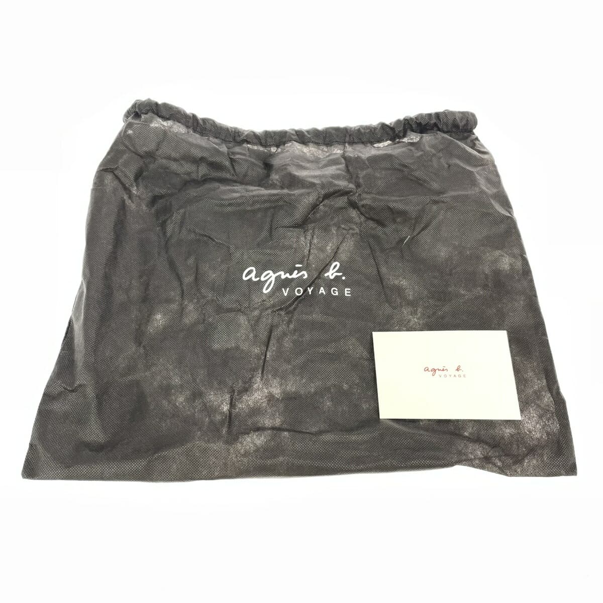 agnes b. Agnes B. shoulder bag black corduroy women's crossbody bag 9