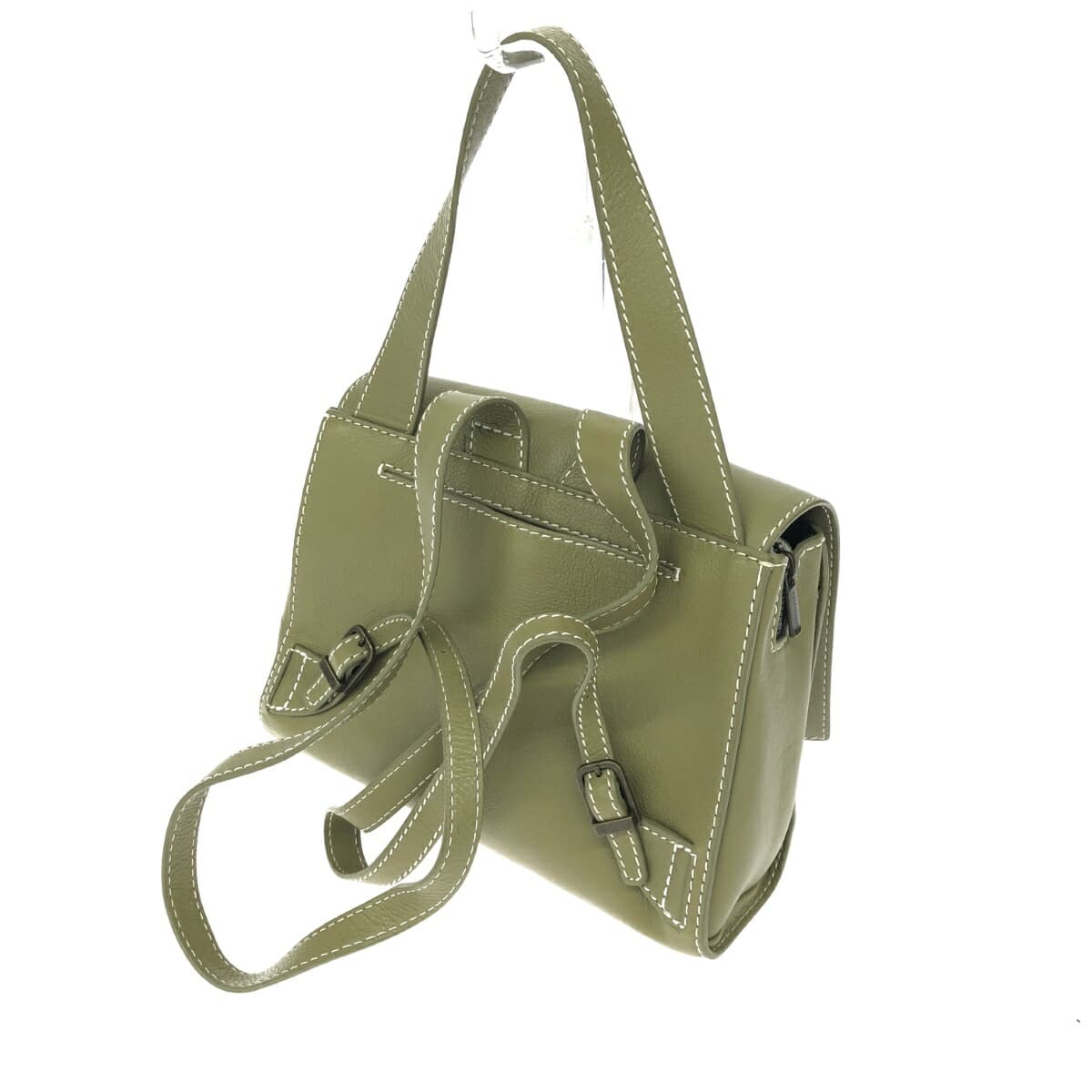 Mother House MaZa House Ray Backpack MG14500 Green Leather Women's Backpack Bag 3