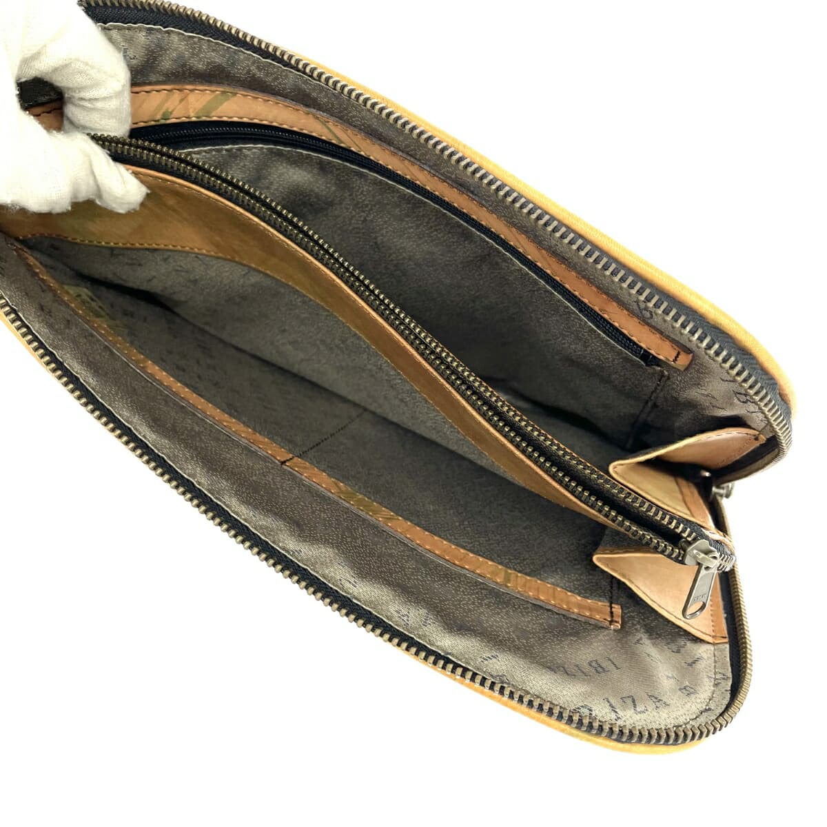 IBIZA Ibiza Clutch Bag Beige Leather Flower Design Women's Second Bag Bag Handbag Camel 6