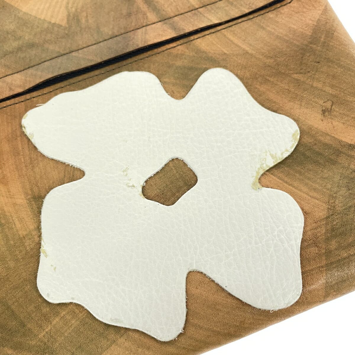 IBIZA Ibiza Clutch Bag Beige Leather Flower Design Women's Second Bag Bag Handbag Camel 9