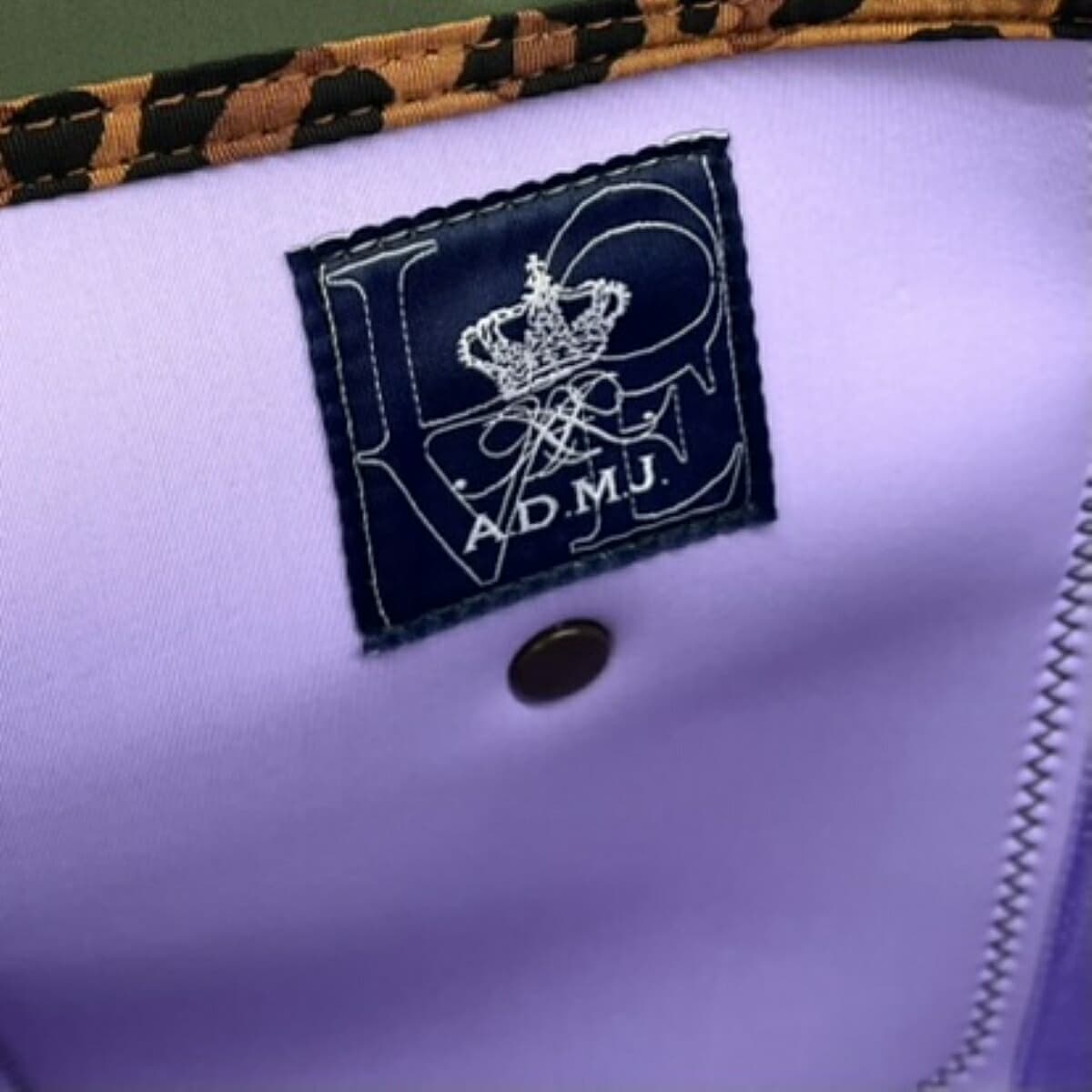 A.D.M.J Accessoires de Mademoiselle Jap The Magic Light Tricot Double Tote Bag Excellent Condition Green Ladies Bag 7