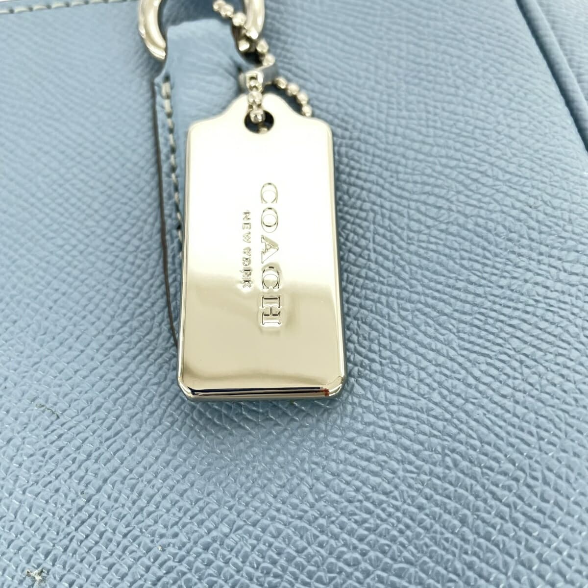 COACH 2WAY Handbag 2WAY Bag F44962 Blue Leather Women's Multifunctional Bag Carry-All Light Blue 9