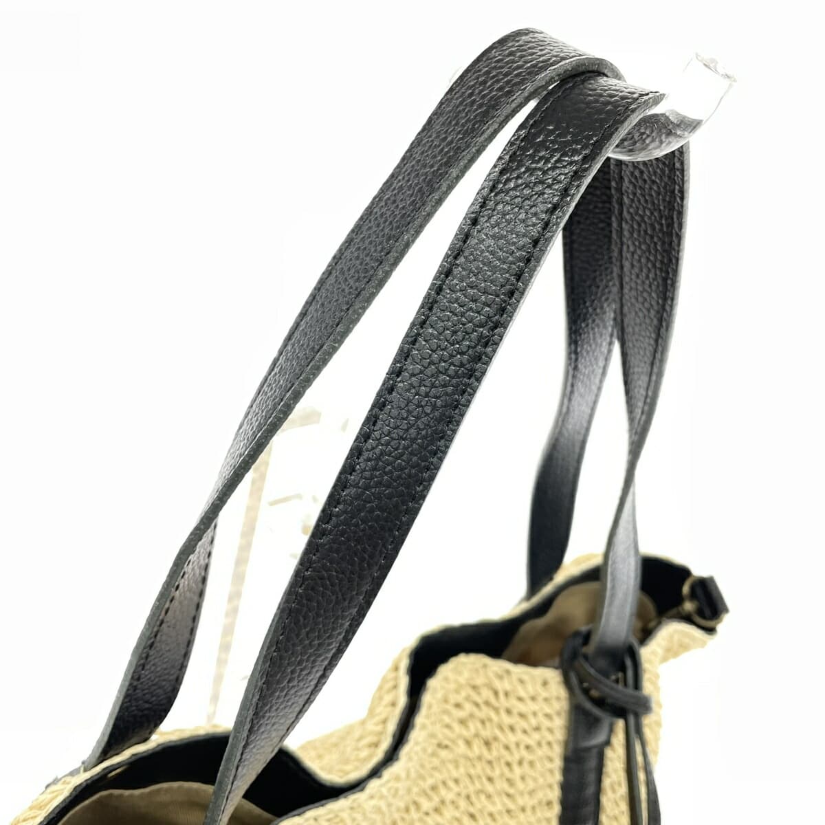 Folna Paper Leather Handle Tote Bag in Good Condition Beige Basket Women's Beauty & Youth United Arrows Exclusive 4