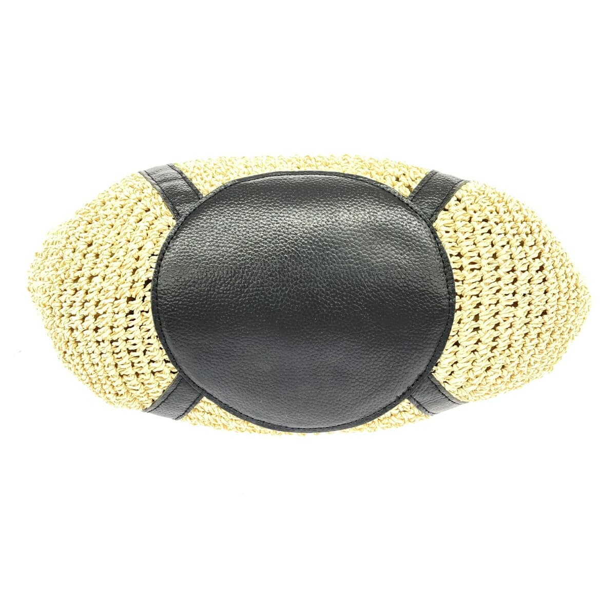 Folna Paper Leather Handle Tote Bag in Good Condition Beige Basket Women's Beauty & Youth United Arrows Exclusive 5