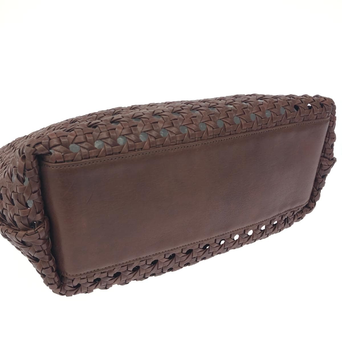 IBIZA Ibiza Artesania Handbag Brown Leather Mesh Women's Bag 4