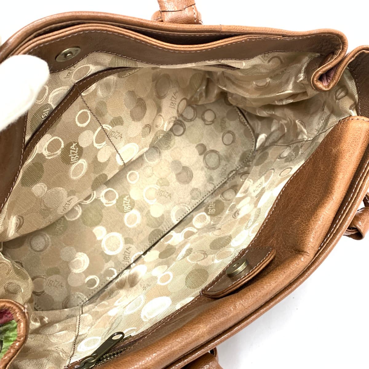 IBIZA Ibiza Tote Bag Good Condition Multi-Color Multi-Leather Patchwork Women's Bag 7