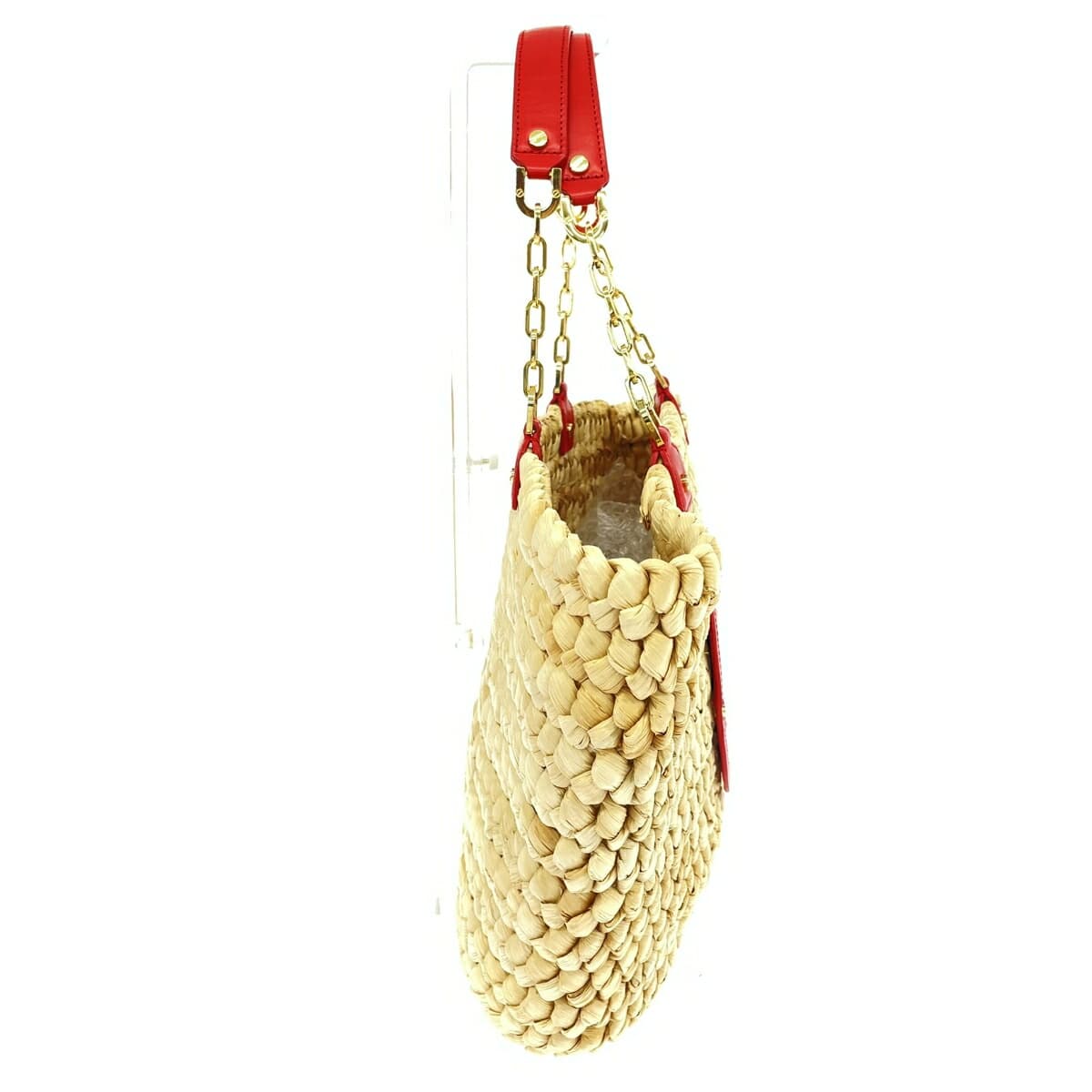 TORYBURCH Tote Bag Good Condition Red/Beige Women's Bag 2