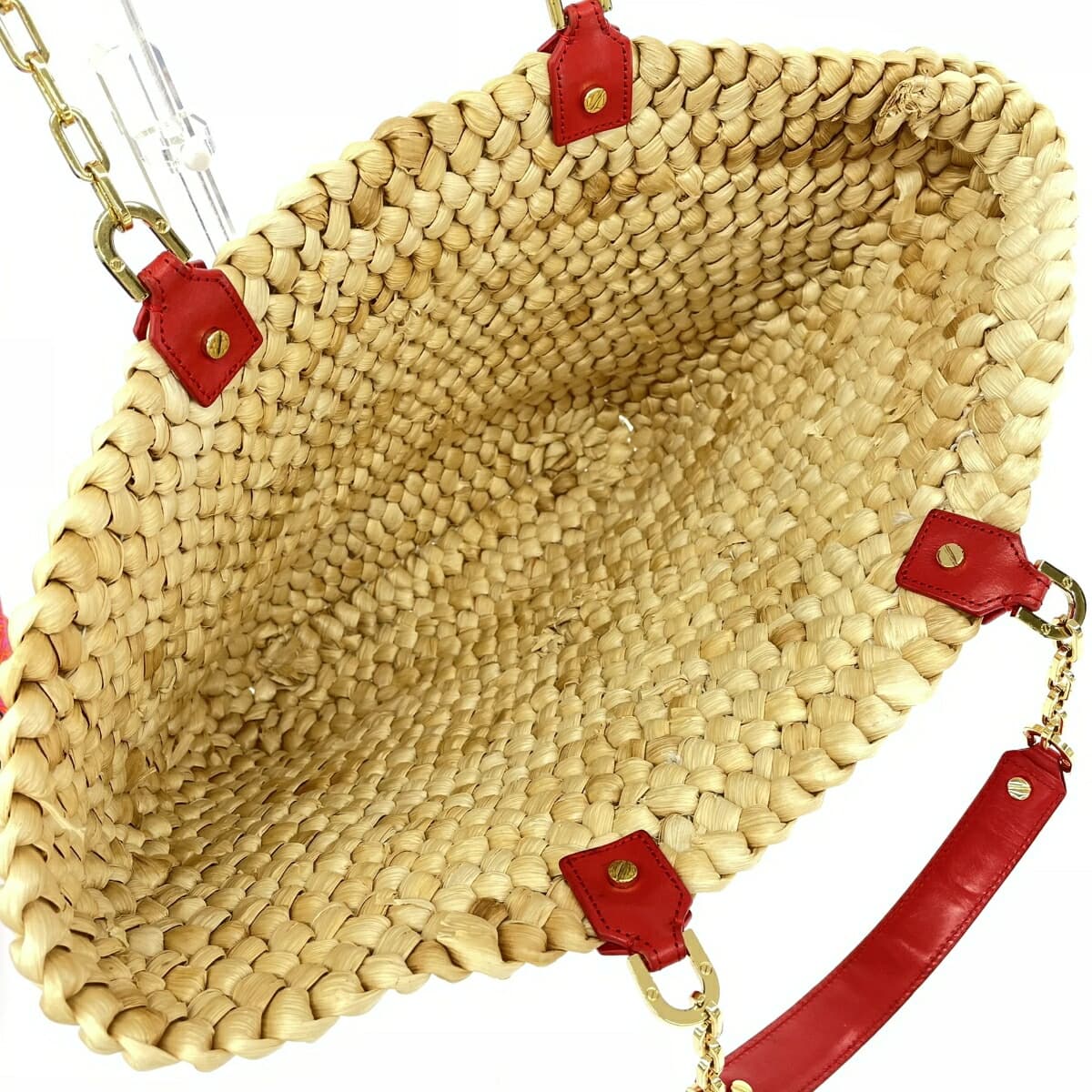 TORYBURCH Tote Bag Good Condition Red/Beige Women's Bag 7