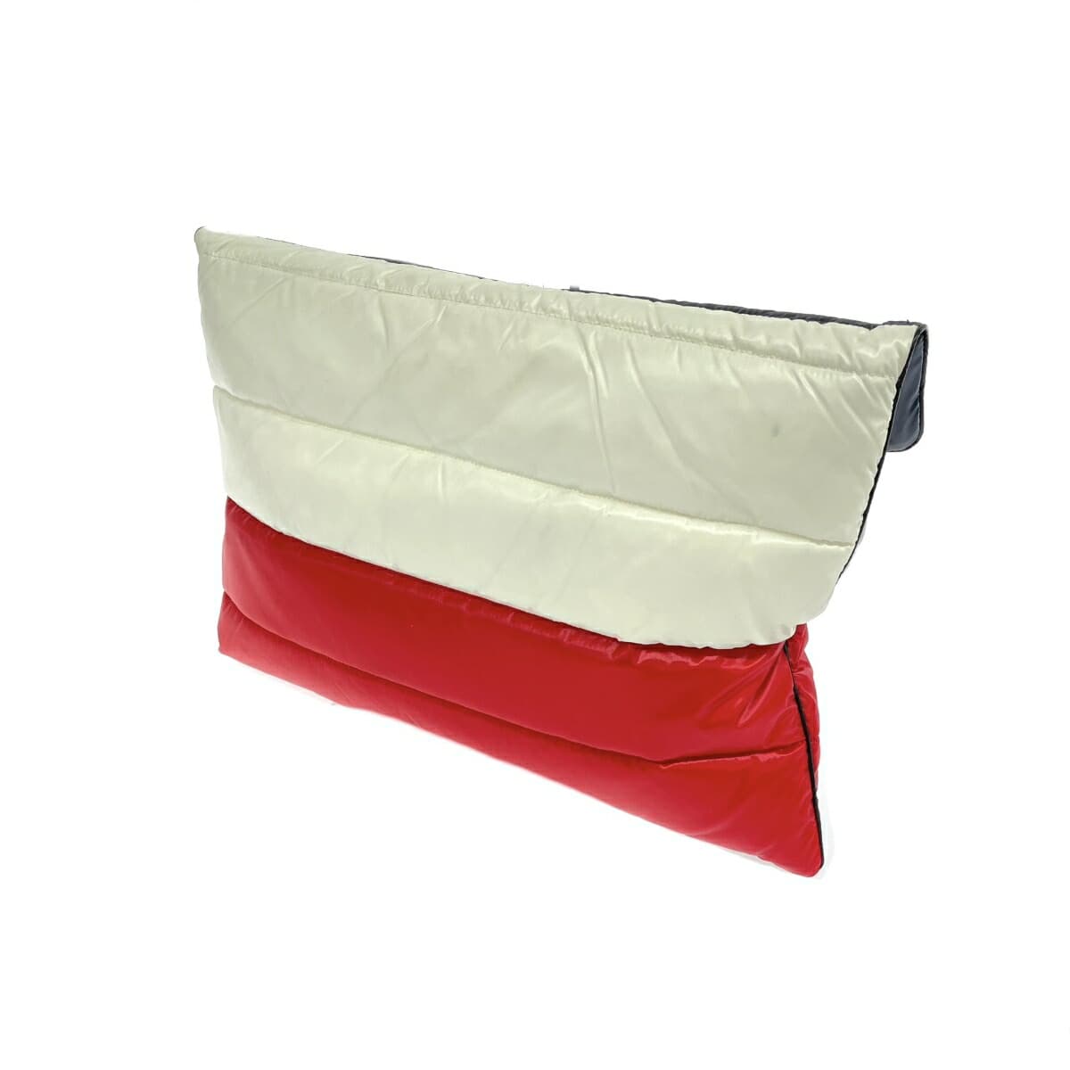 MONCLER BUSTA PIUMINO Clutch Bag Excellent Condition Multicolor Down Nylon Tricolor Unisex Second Bag 3