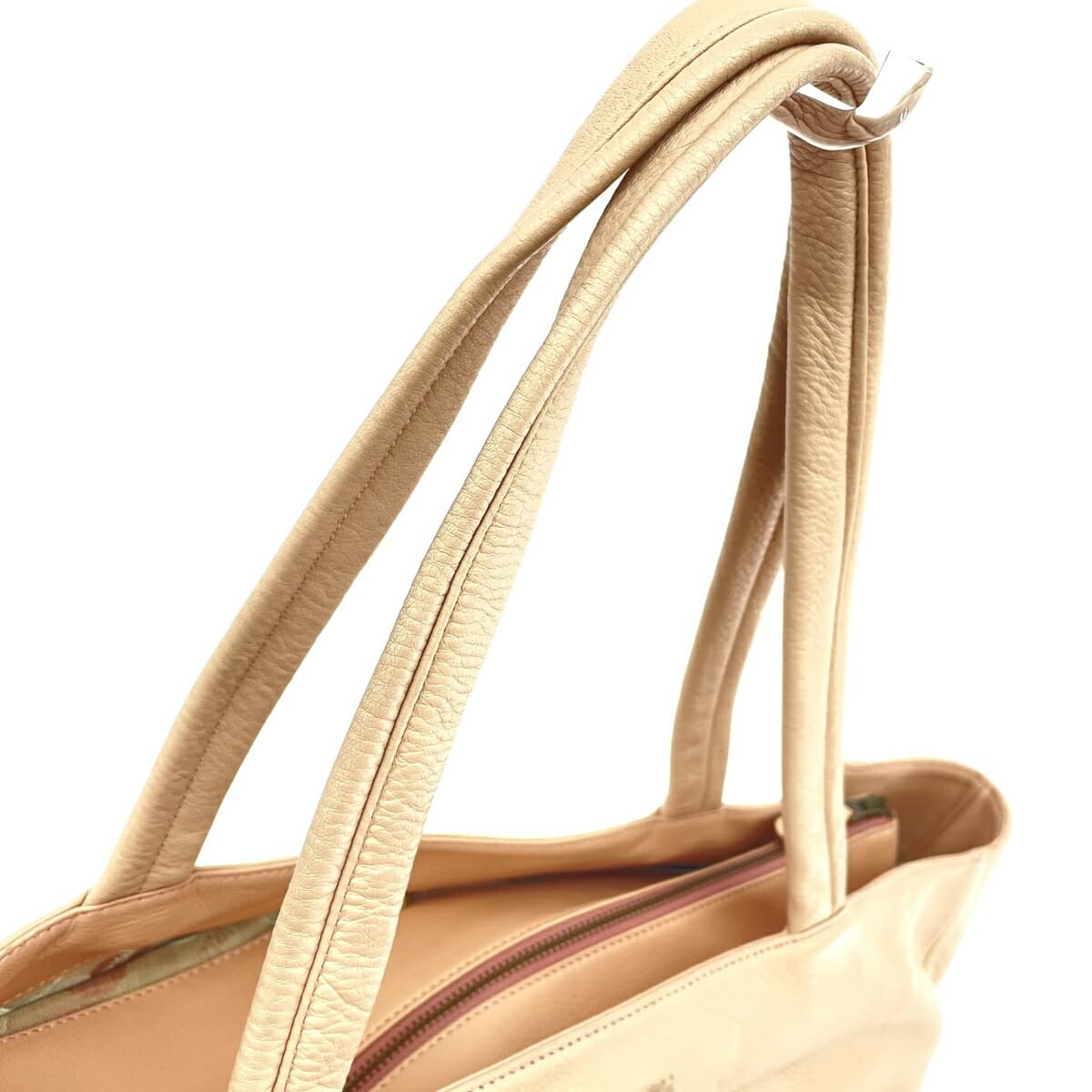 IBIZA Ibiza Tote Bag Leather Logo Women's Bag Salmon Pink 4