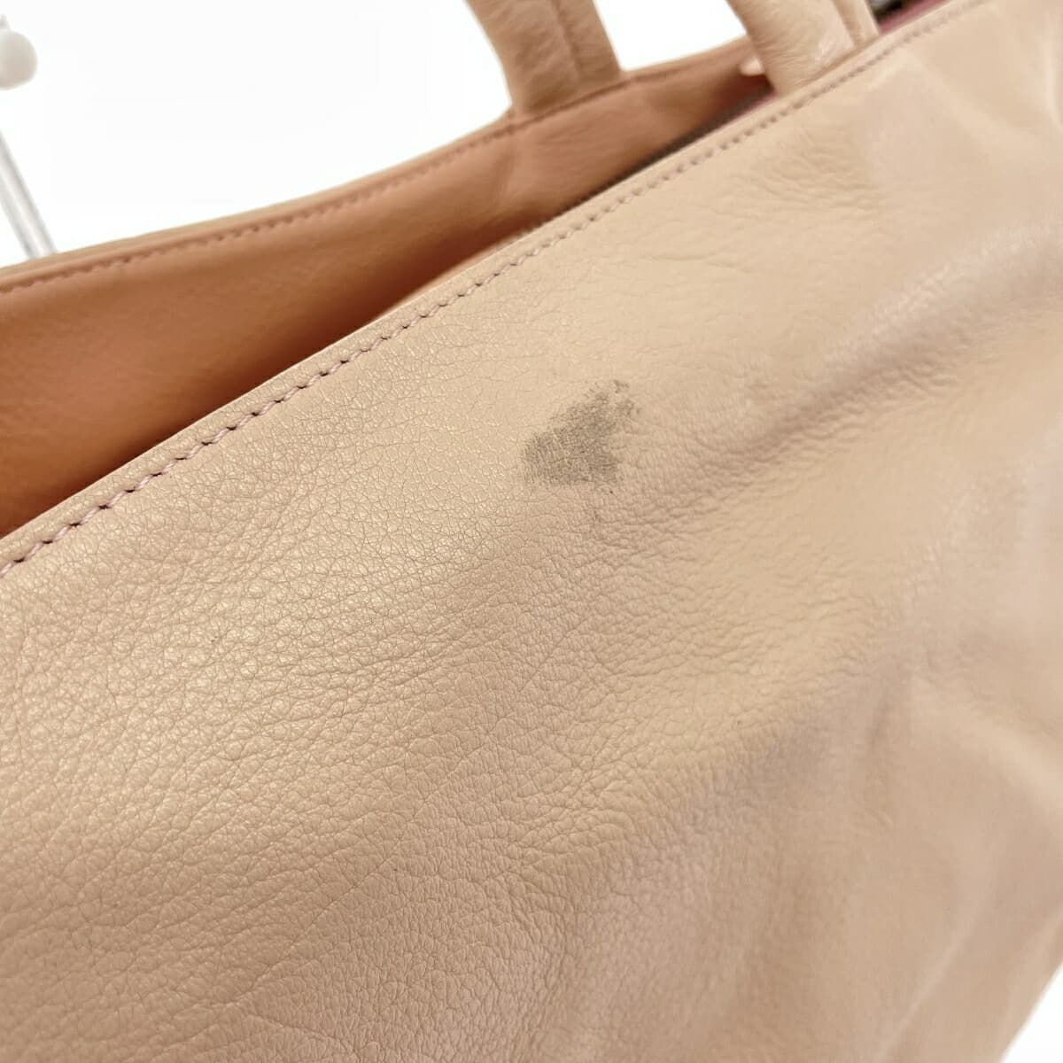 IBIZA Ibiza Tote Bag Leather Logo Women's Bag Salmon Pink 8