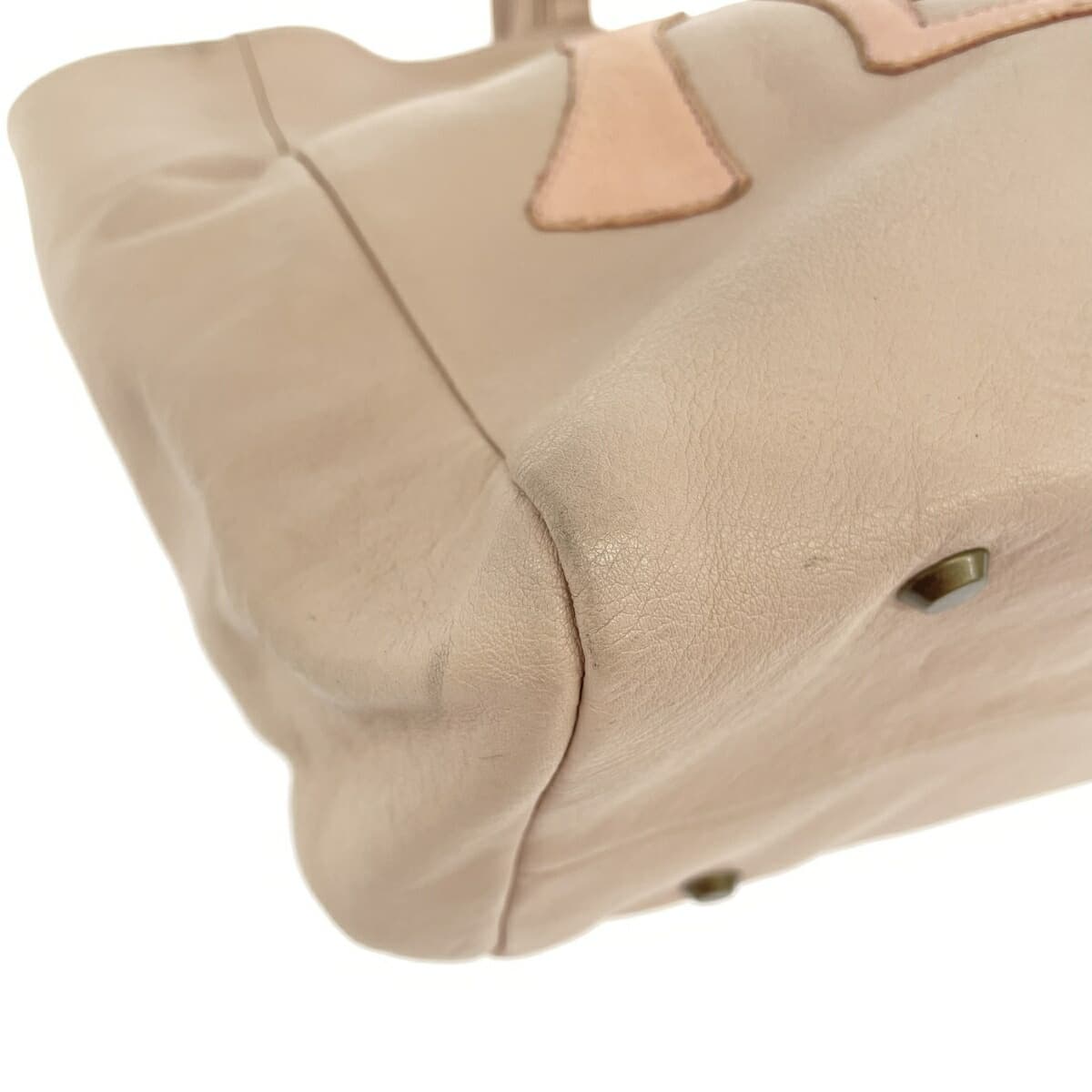 IBIZA Ibiza Tote Bag Leather Logo Women's Bag Salmon Pink 9