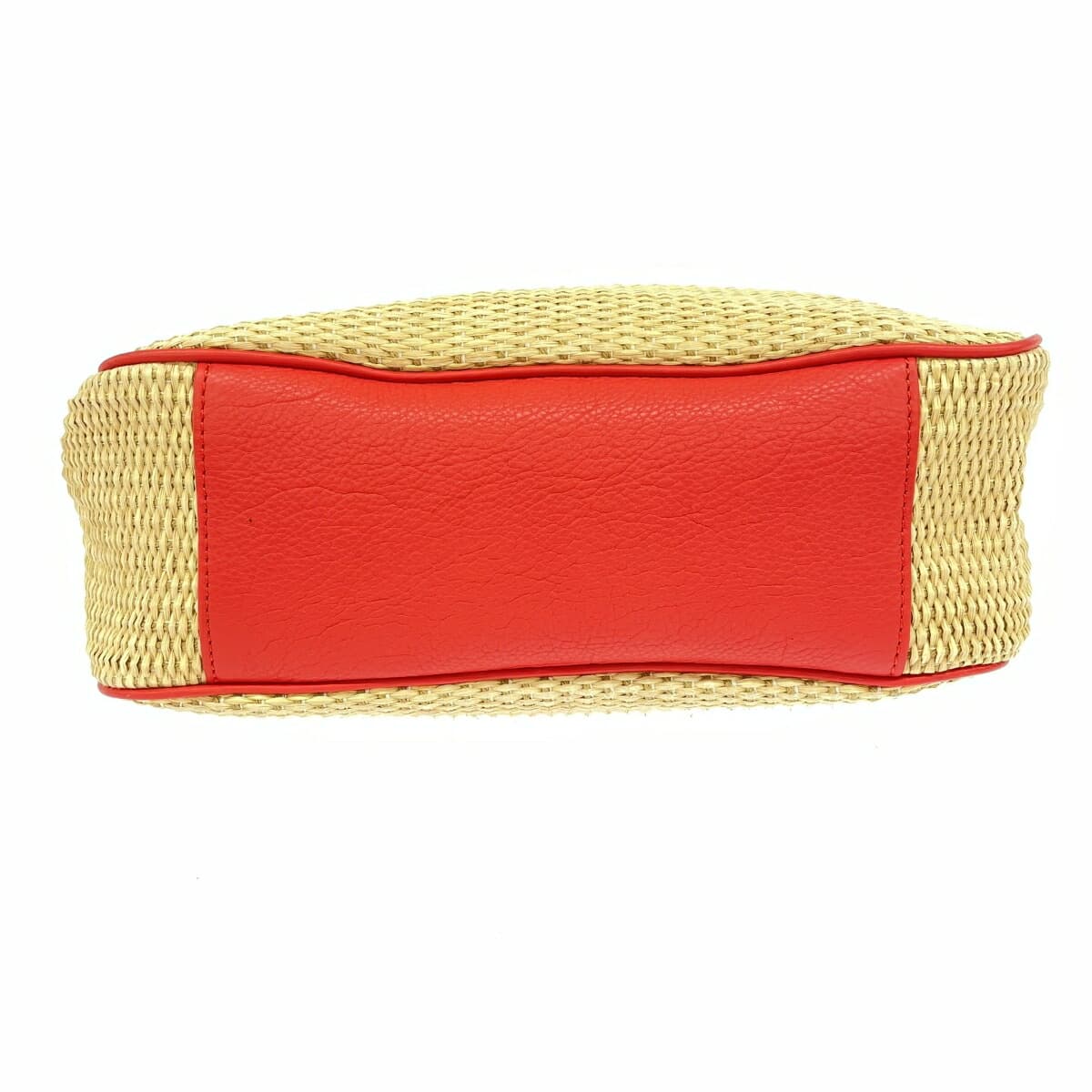 TORYBURCH Tote Bag Woven Bag Orange/Beige Women's Bag 5