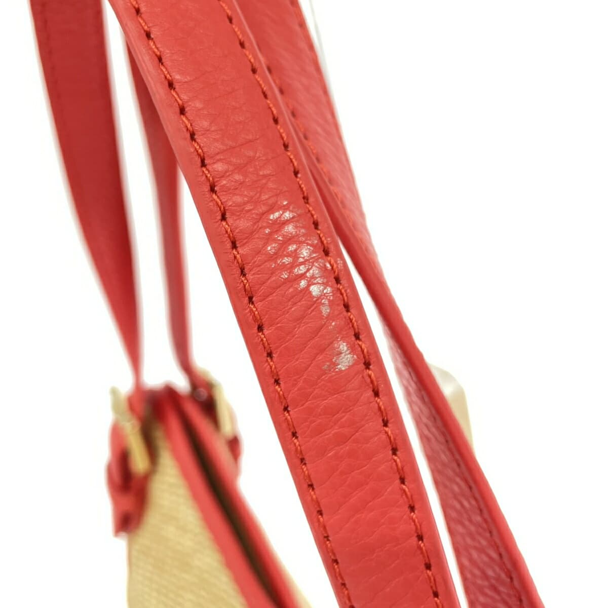 TORYBURCH Tote Bag Woven Bag Orange/Beige Women's Bag 8