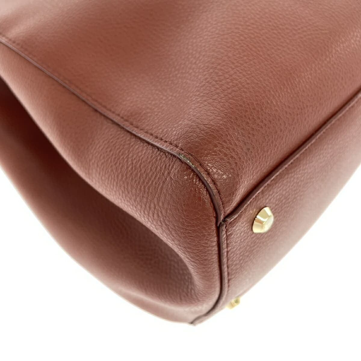 agnes b. Agnes B. tote bag brown leather women's bag 9