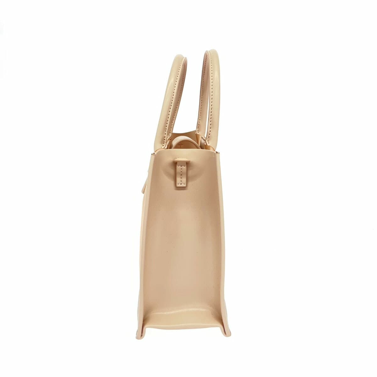 CHARLES&KEITH 2WAY Handbag Beige Vinyl × PVC Women's bag 2