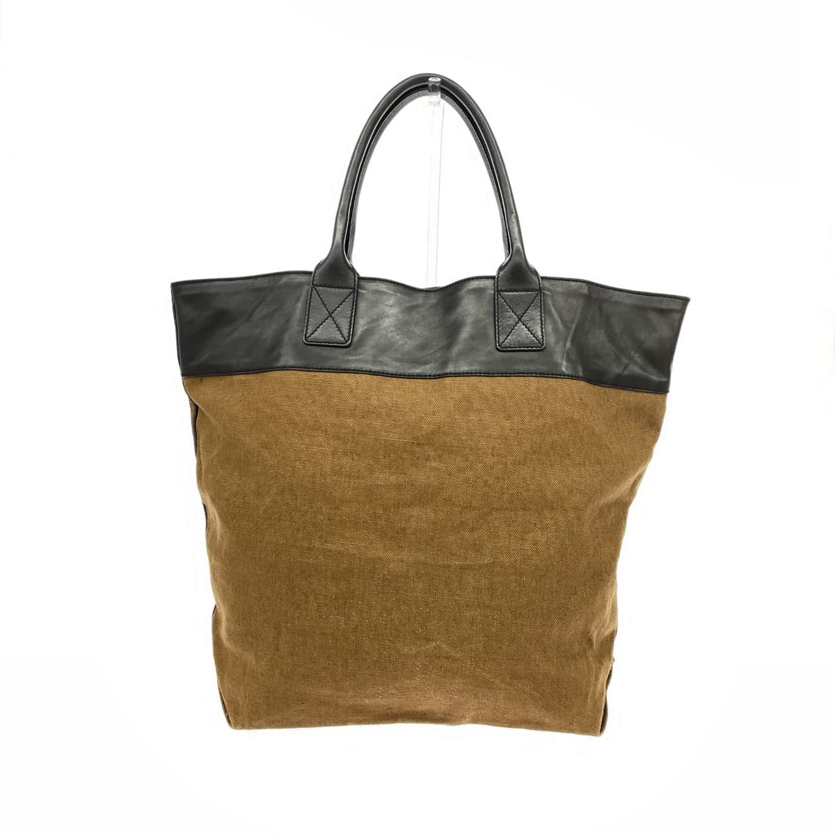 BOTTEGA VENETA Tote Bag I0799607358AMN Brown x Black Canvas x Leather Unisex bag