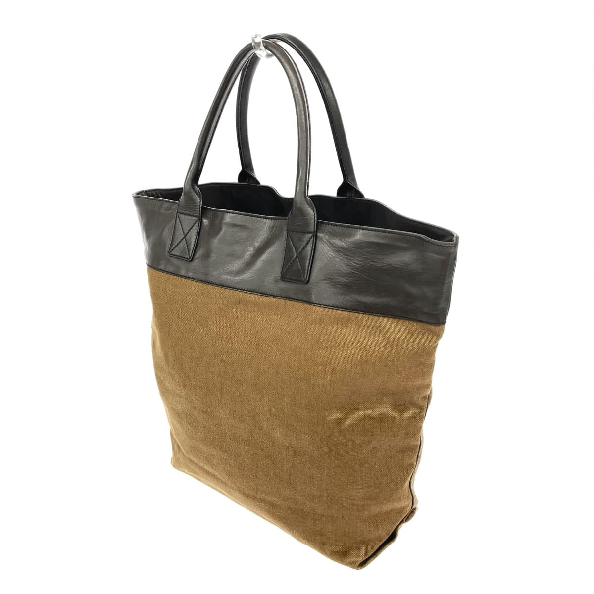 BOTTEGA VENETA Tote Bag I0799607358AMN Brown x Black Canvas x Leather Unisex bag 3