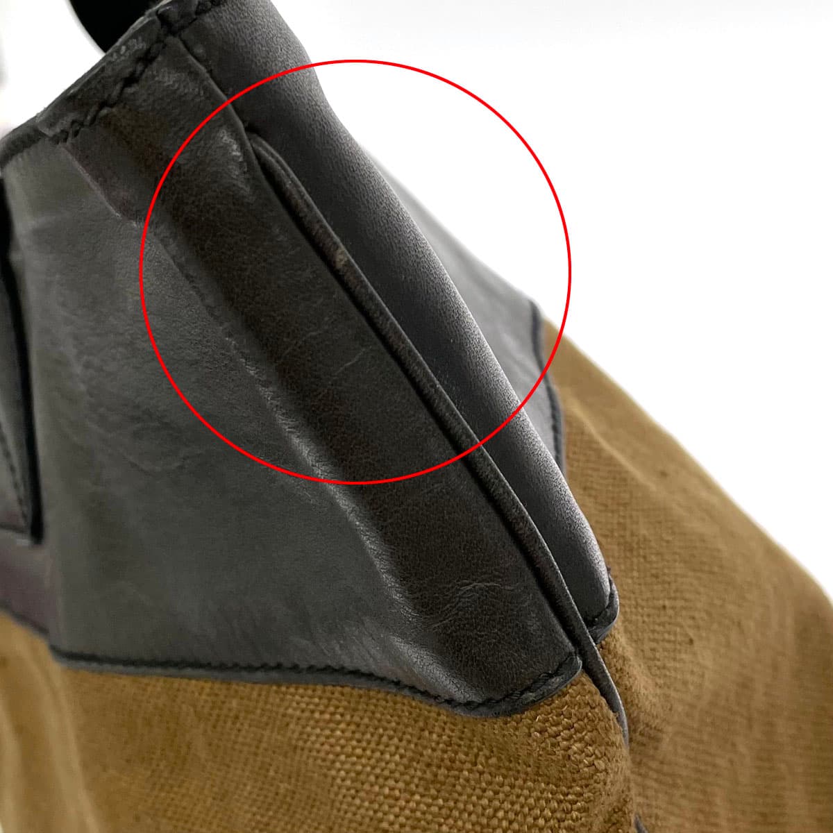 BOTTEGA VENETA Tote Bag I0799607358AMN Brown x Black Canvas x Leather Unisex bag 8