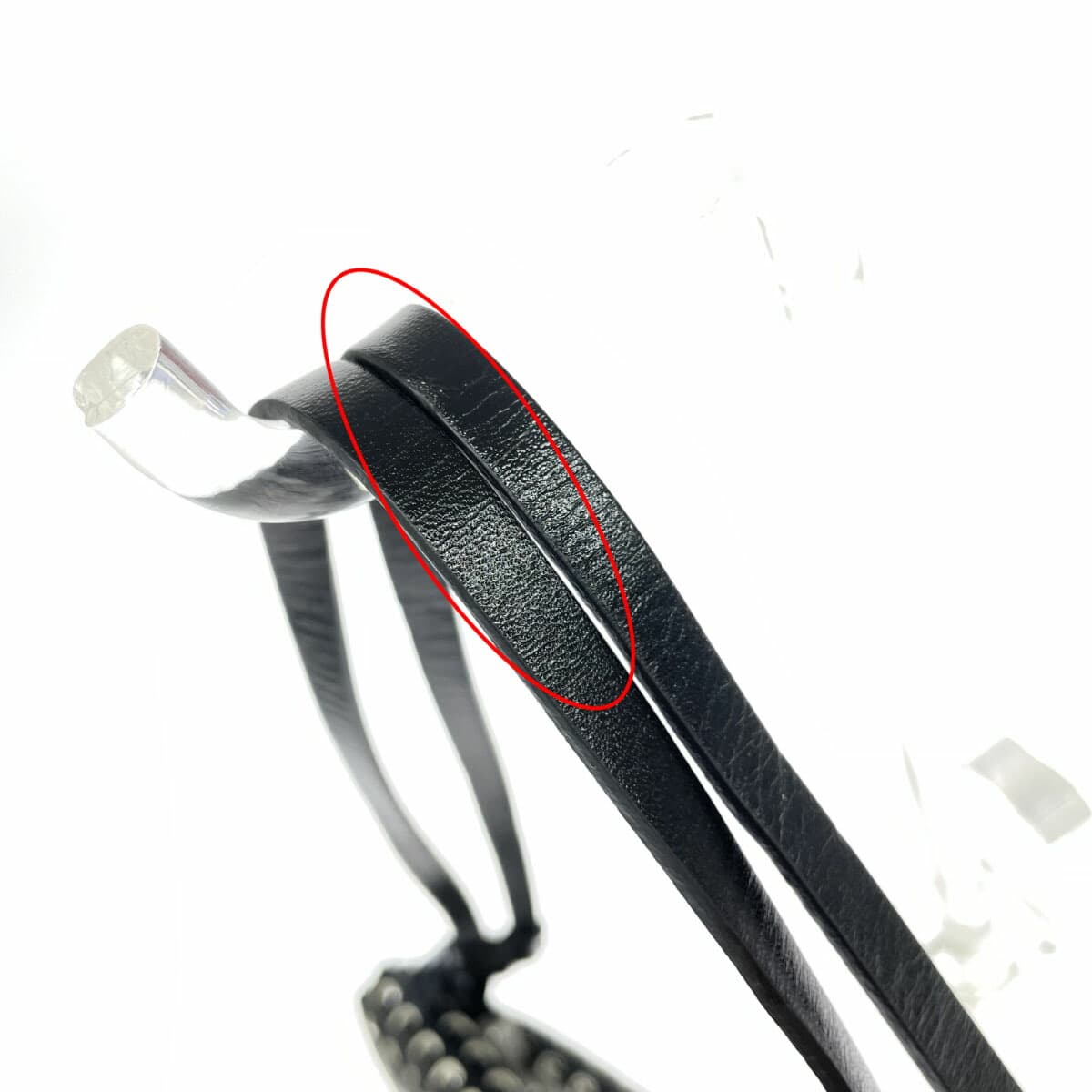 ISSEY MIYAKE Shoulder Tote Bag Good Condition IM41-AG21 Ivory x Black Leather Mesh Ladies Bag 10