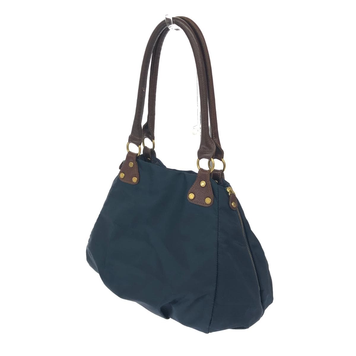 Russet 2WAY bag navy nylon side zip ladies multifunctional bag 3