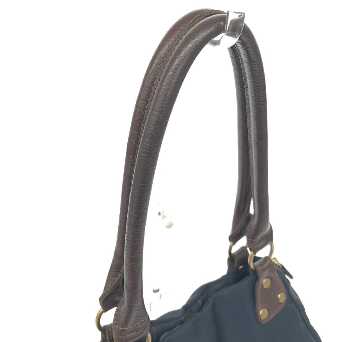 Russet 2WAY bag navy nylon side zip ladies multifunctional bag 4