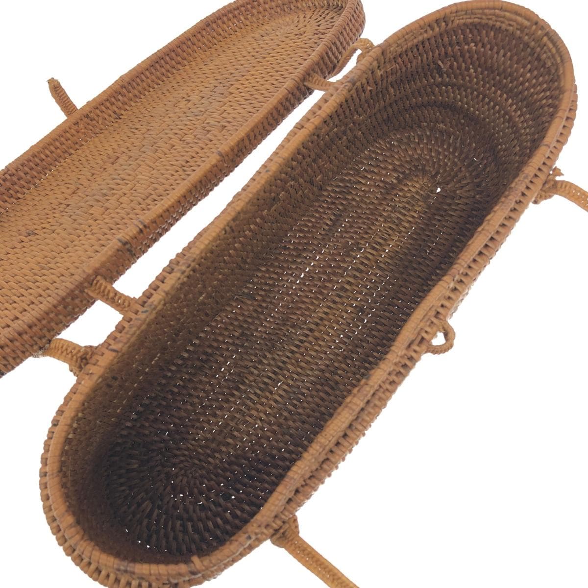 Ata basket bag handbag in good condition, brown, Ata, ladies' bag, purse 6