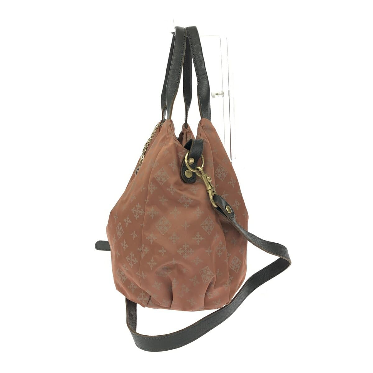 Russet 2WAY bag in good condition, orange nylon, women's multifunctional bag 2