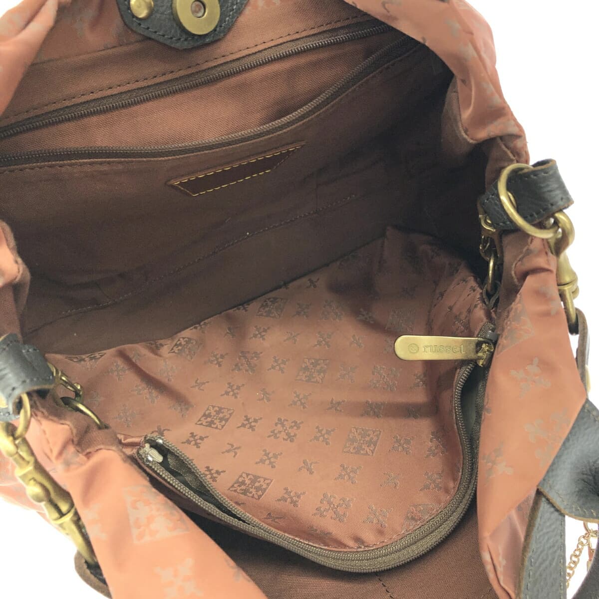 Russet 2WAY bag in good condition, orange nylon, women's multifunctional bag 5