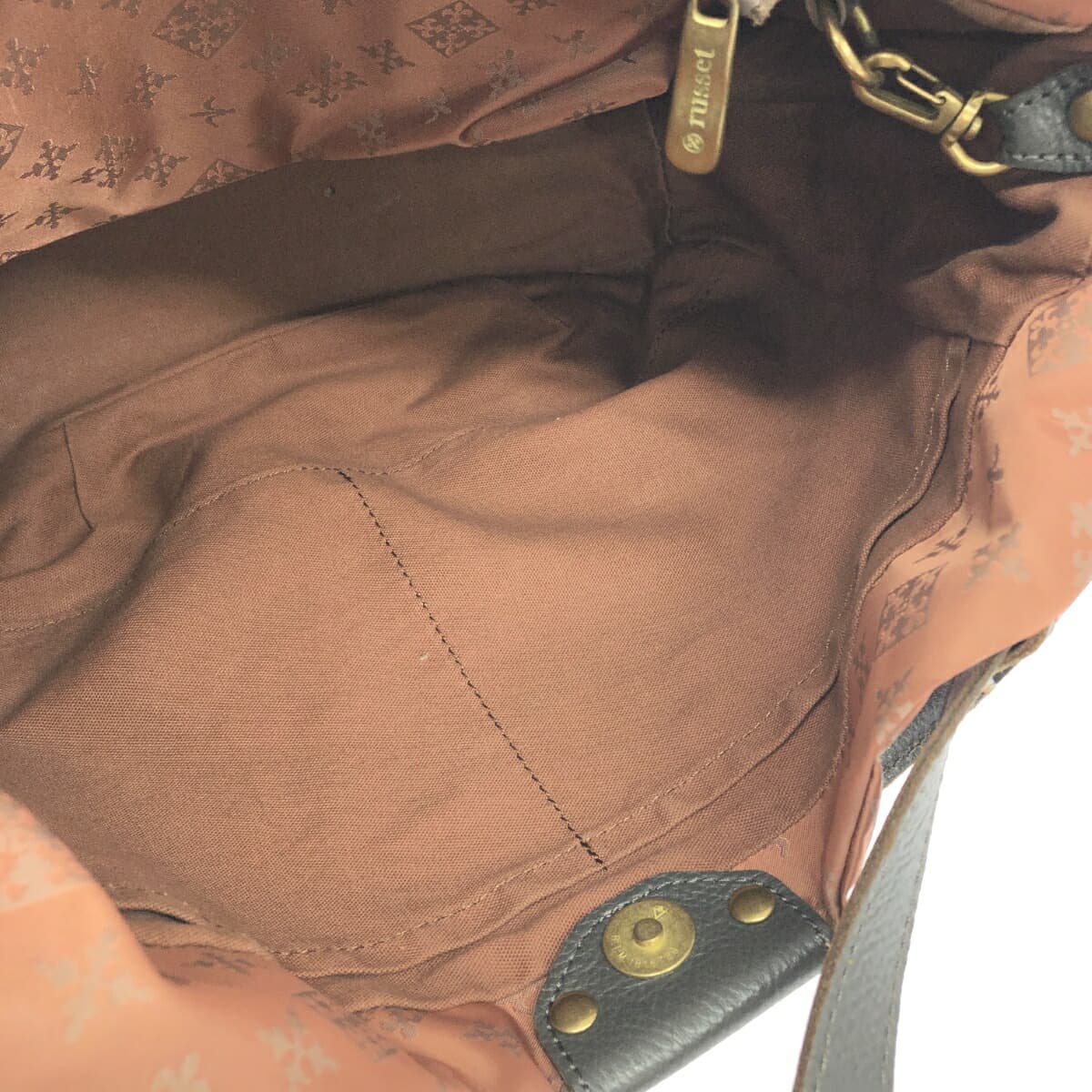 Russet 2WAY bag in good condition, orange nylon, women's multifunctional bag 6