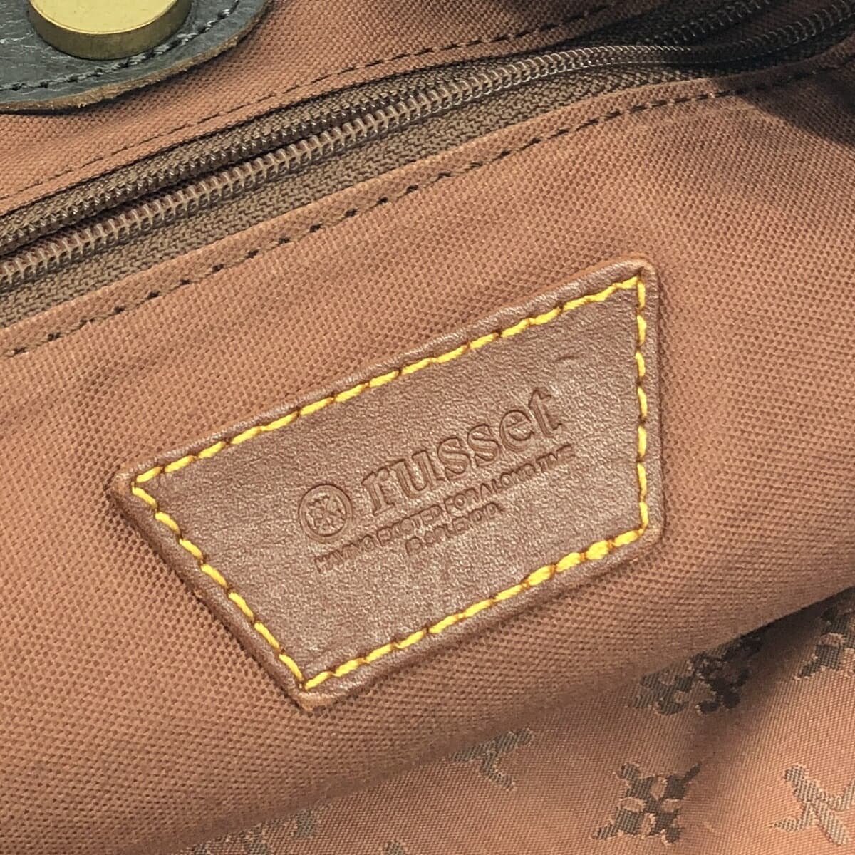 Russet 2WAY bag in good condition, orange nylon, women's multifunctional bag 7