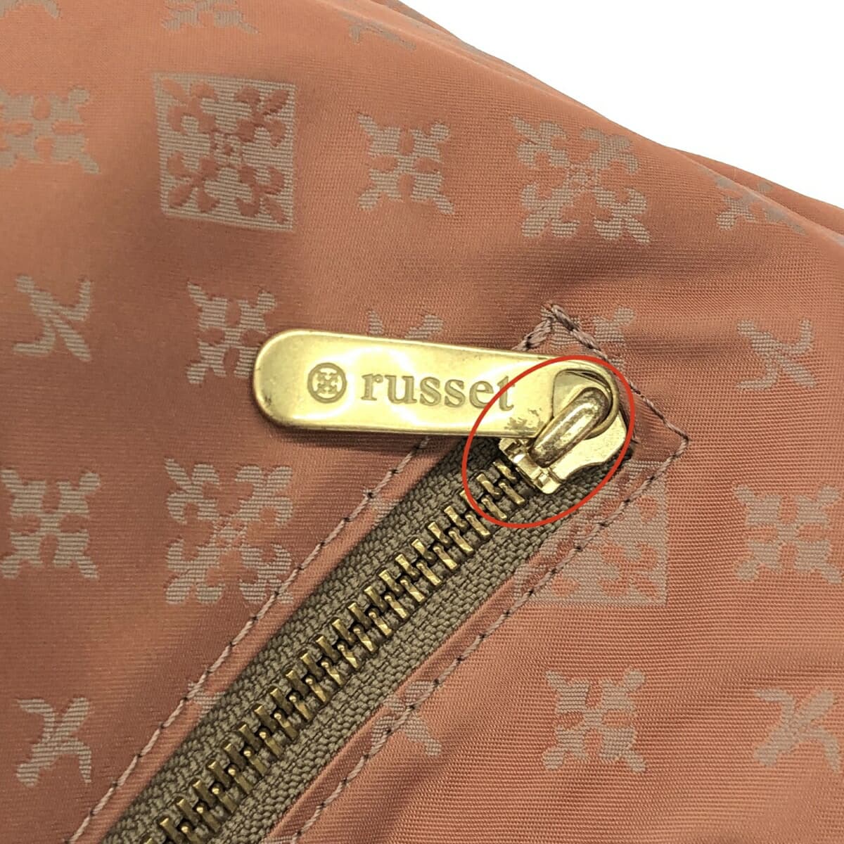 Russet 2WAY bag in good condition, orange nylon, women's multifunctional bag 9