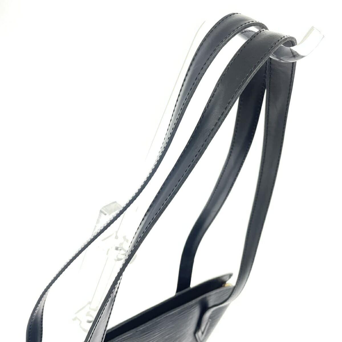 LOUIS VUITTON Louis Vuitton Saint-Jacques Shopping Epi Noir Tote Bag M52262 AS1906 Black Women's Bag 4