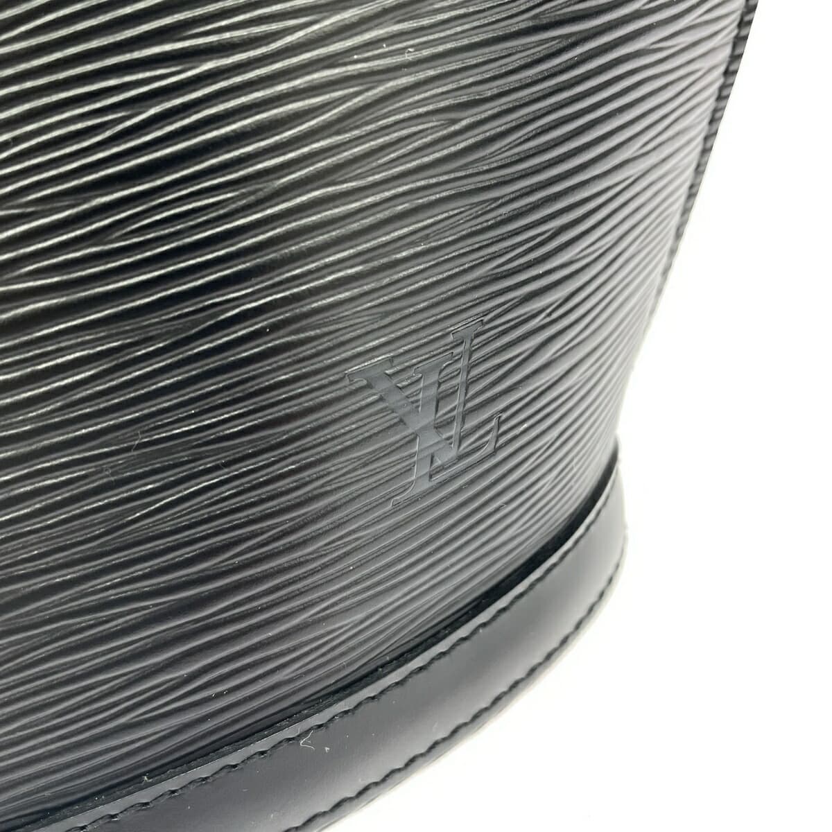 LOUIS VUITTON Louis Vuitton Saint-Jacques Shopping Epi Noir Tote Bag Good Condition M52262 AS0998 Black Ladies Bag 6