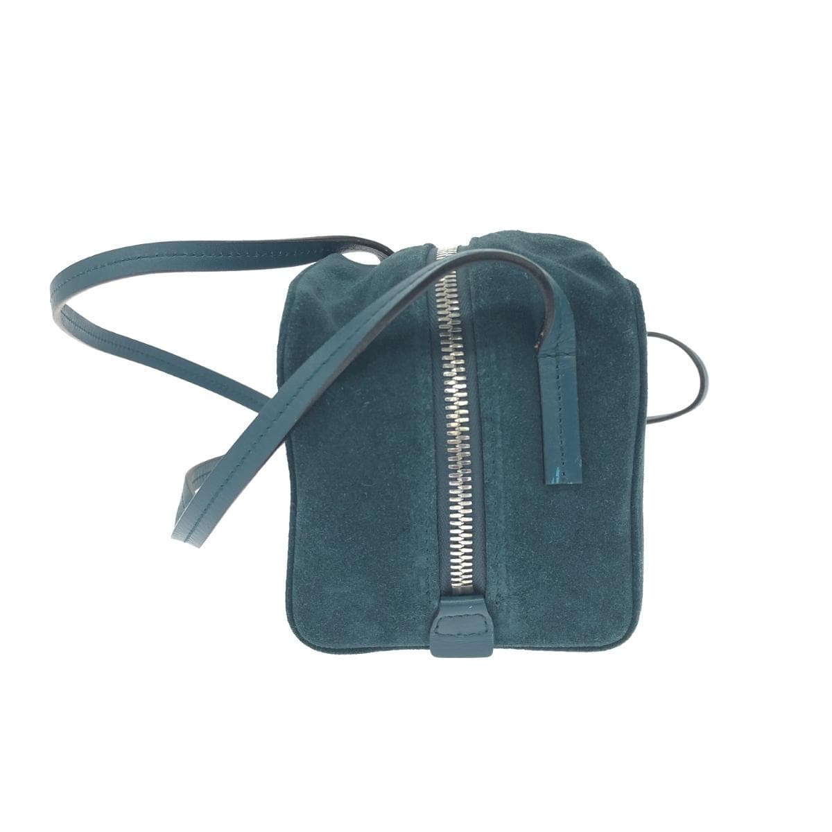 BALLY KORA Shoulder Bag Blue Suede Women's Crossbody Bag