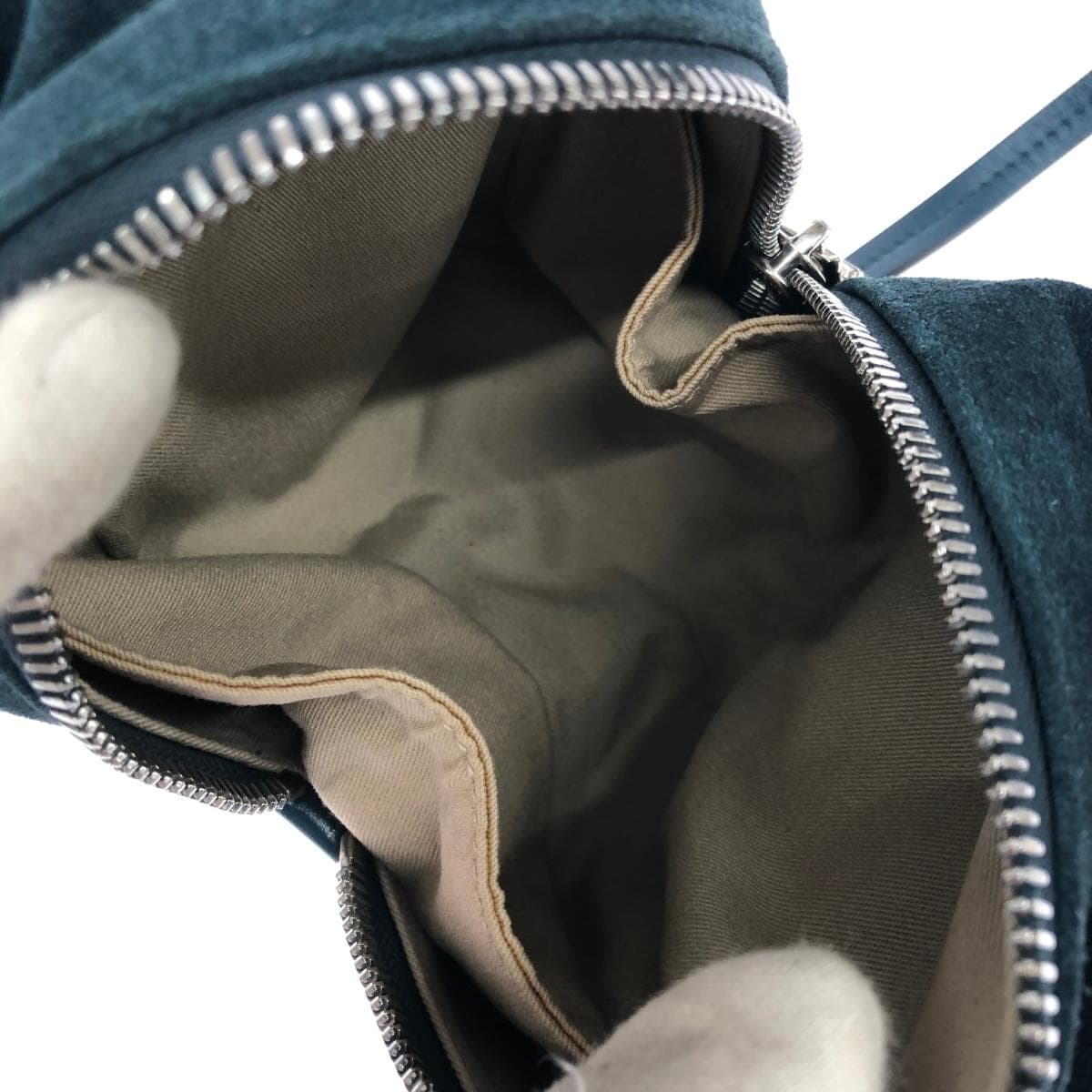 BALLY KORA Shoulder Bag Blue Suede Women's Crossbody Bag 5