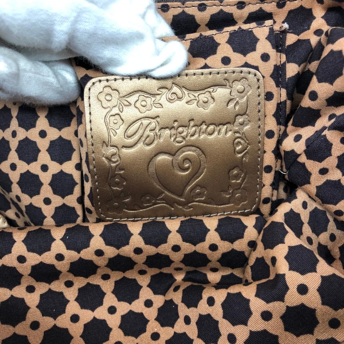 Brighton tote bag in excellent condition, brown, mesh, ladies' bag 7